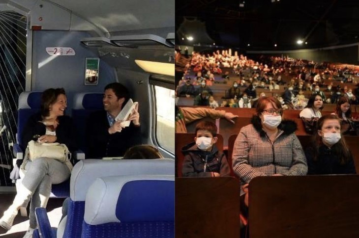 Possible dans un TGV ou au Puy du fou, pas au spectacle !