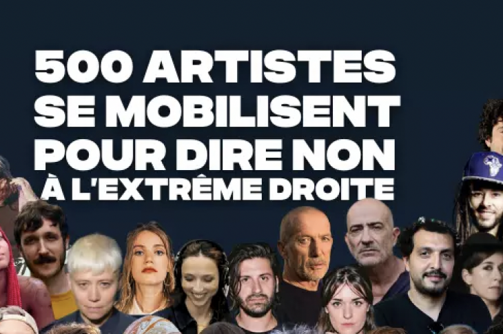 [Tribune] 500 artistes se mobilisent pour dire non à l’extrême droite